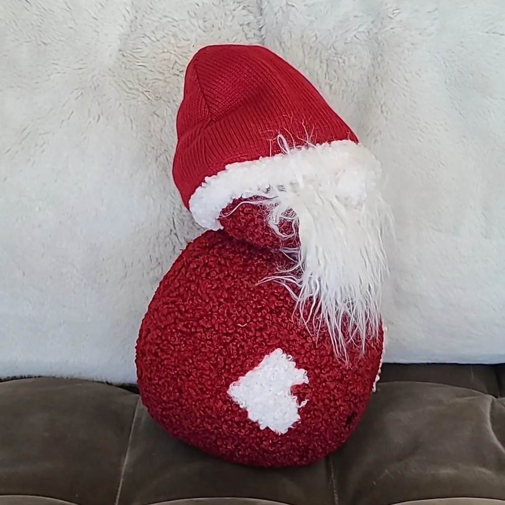 NWT Pottery Barn Jolly Santa Gnome Pillow